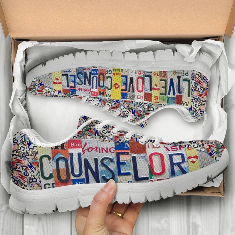 Counselor Live Love License Plates Sneakers, Running - Love Sneakers