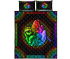 Quilt Bed Set - Colorful - Sloth 14 - Love Quilt Bedding Set