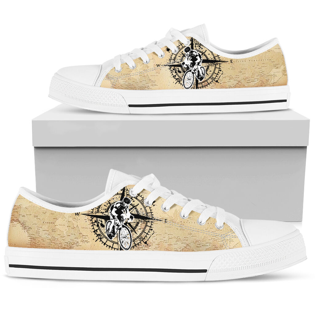 Cycling Compass - Low Top Shoe - Love Love Top Shoes