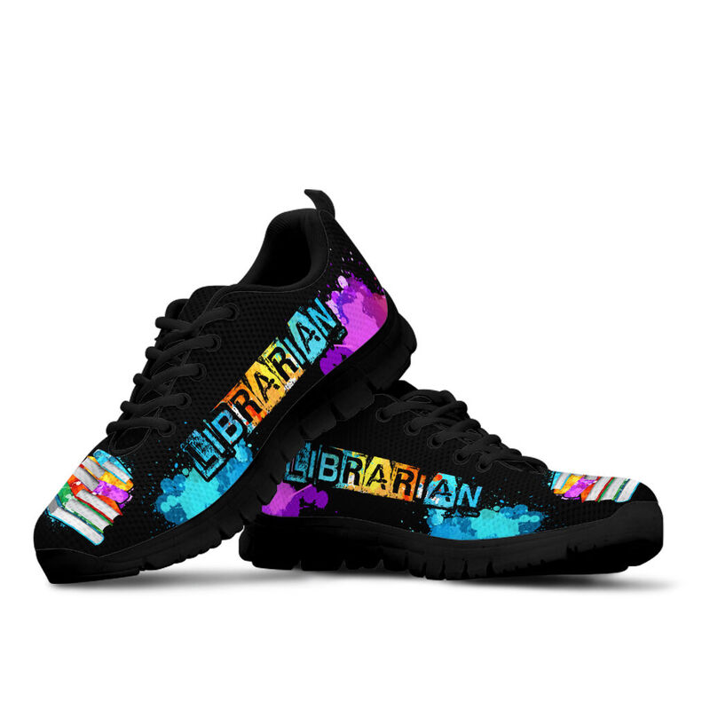 Librarian Art-heartbeat Sneakers, Runni- Love Sneakers