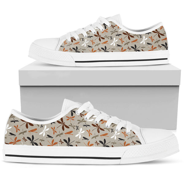 Dragonfly Pattern Low Top Shoes