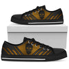 Skull Gold Low Top Shoe - Love Low Top Shoes