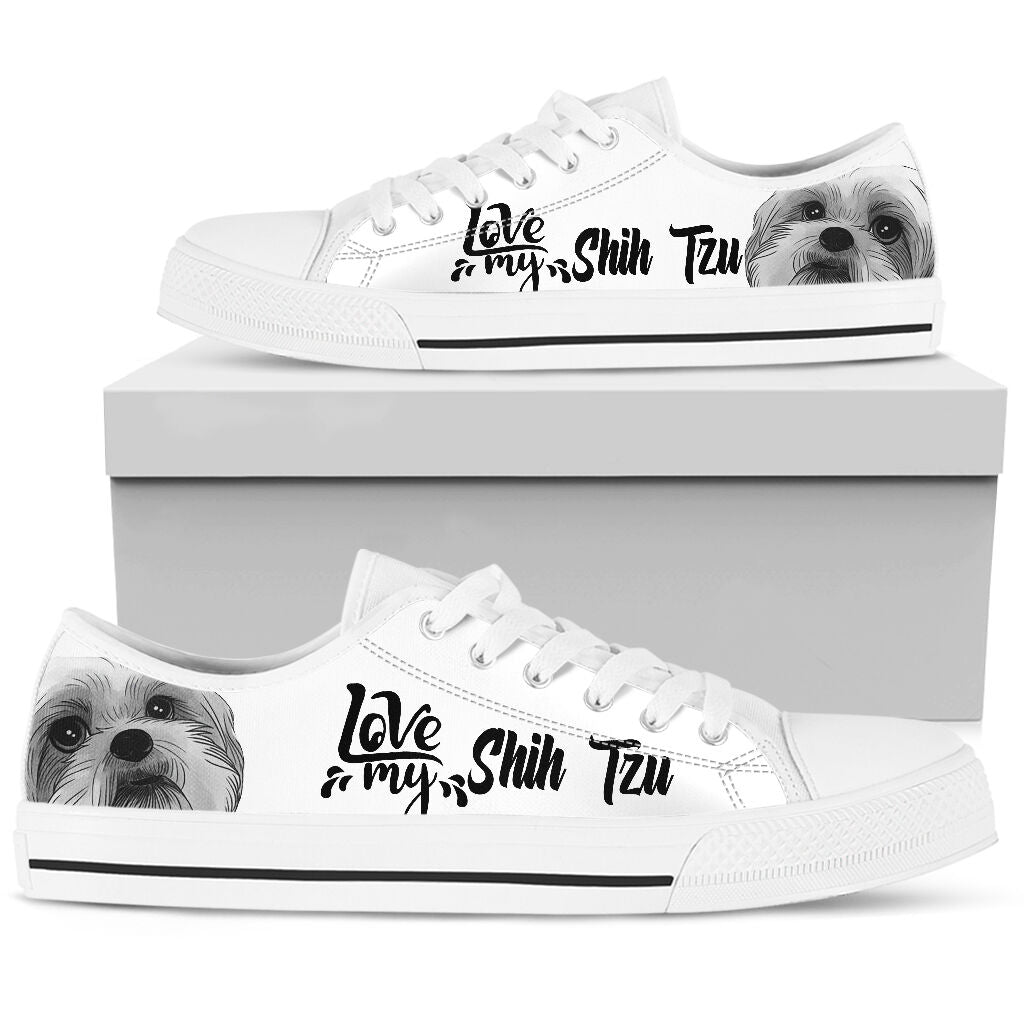 Love My Shih Tzu - Low Top Shoe - Love Love Top Shoes