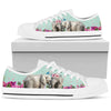 Elephant Flower Butterfly Low Top  Shoes