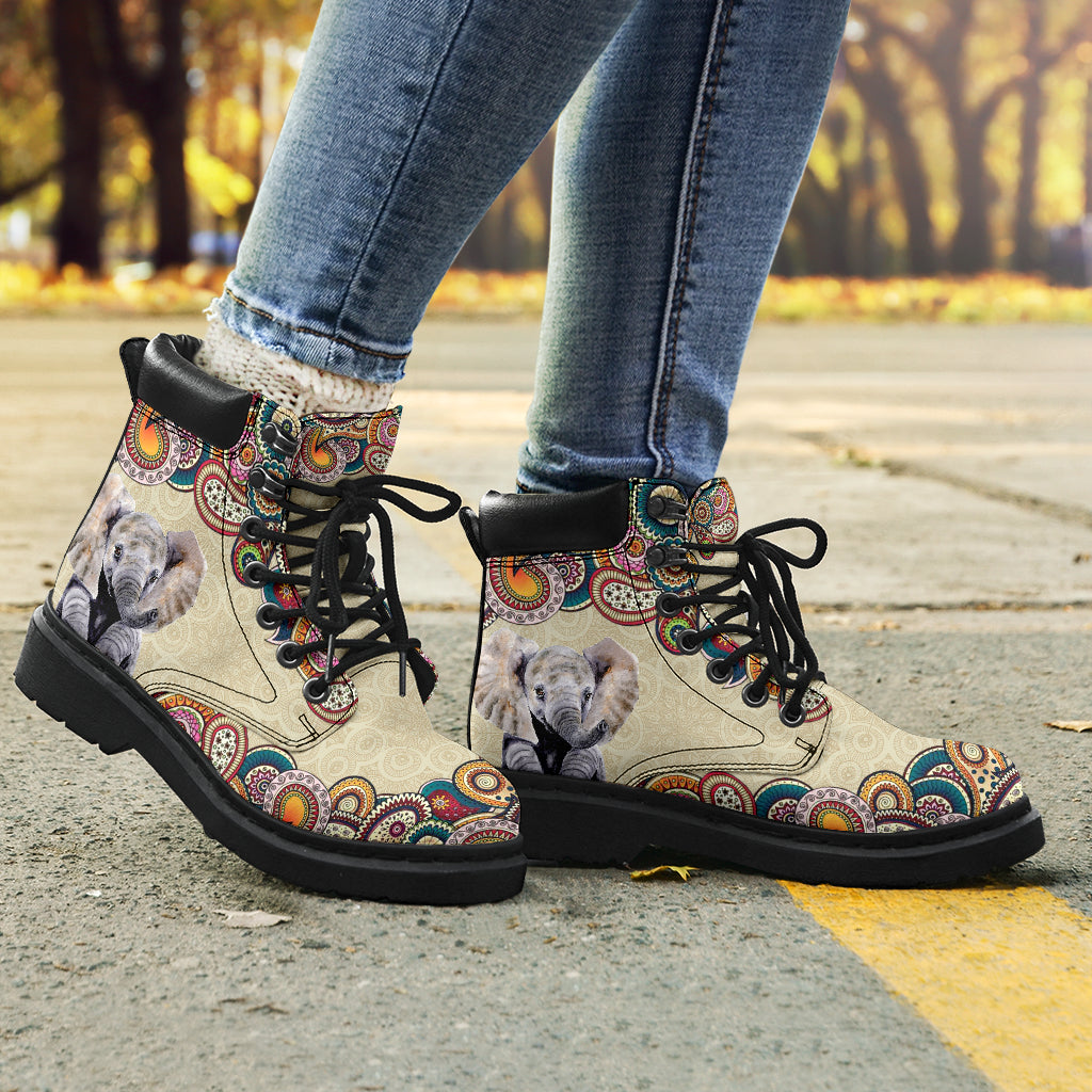 Elephant Paisley Seamless Asboot - Lqt - Love All Season Boots