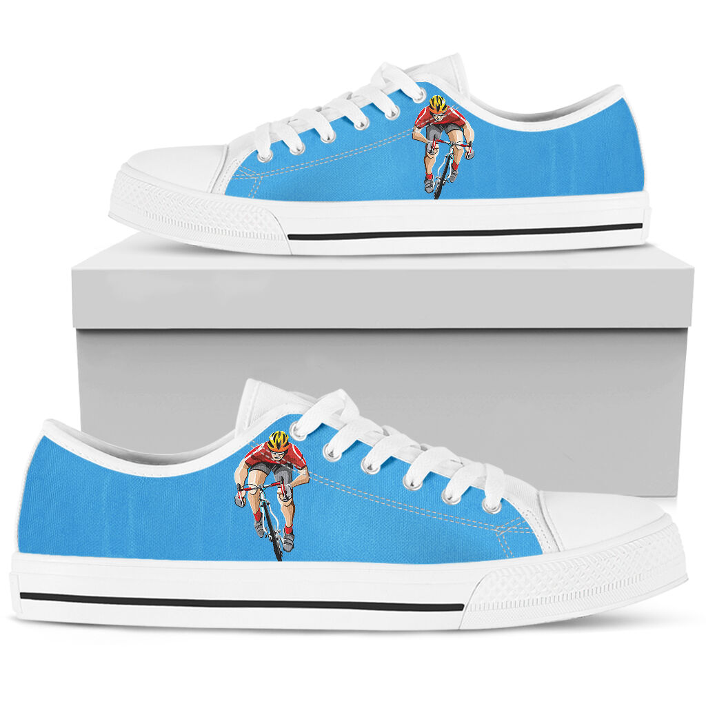 Cycling Blue - Low Top Shoe - Love Love Top Shoes