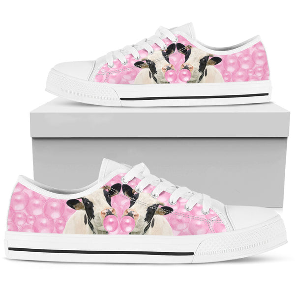 Cow Bubble Gum - Low Top Shoe - Love Love Top Shoes