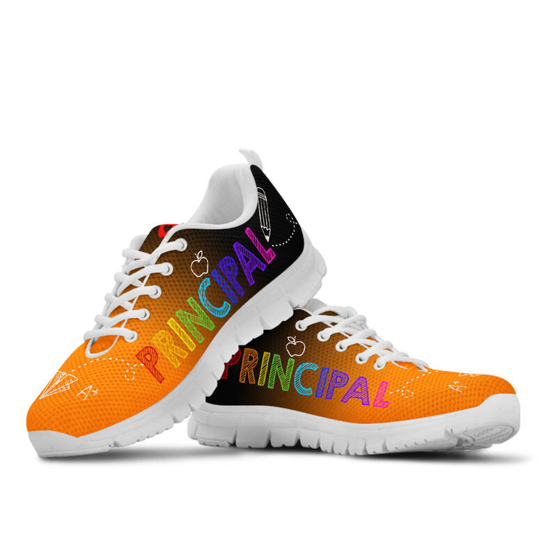 Principal Live Love Teach Black Orange Kd Sneakers, Runni- Love Sneakers
