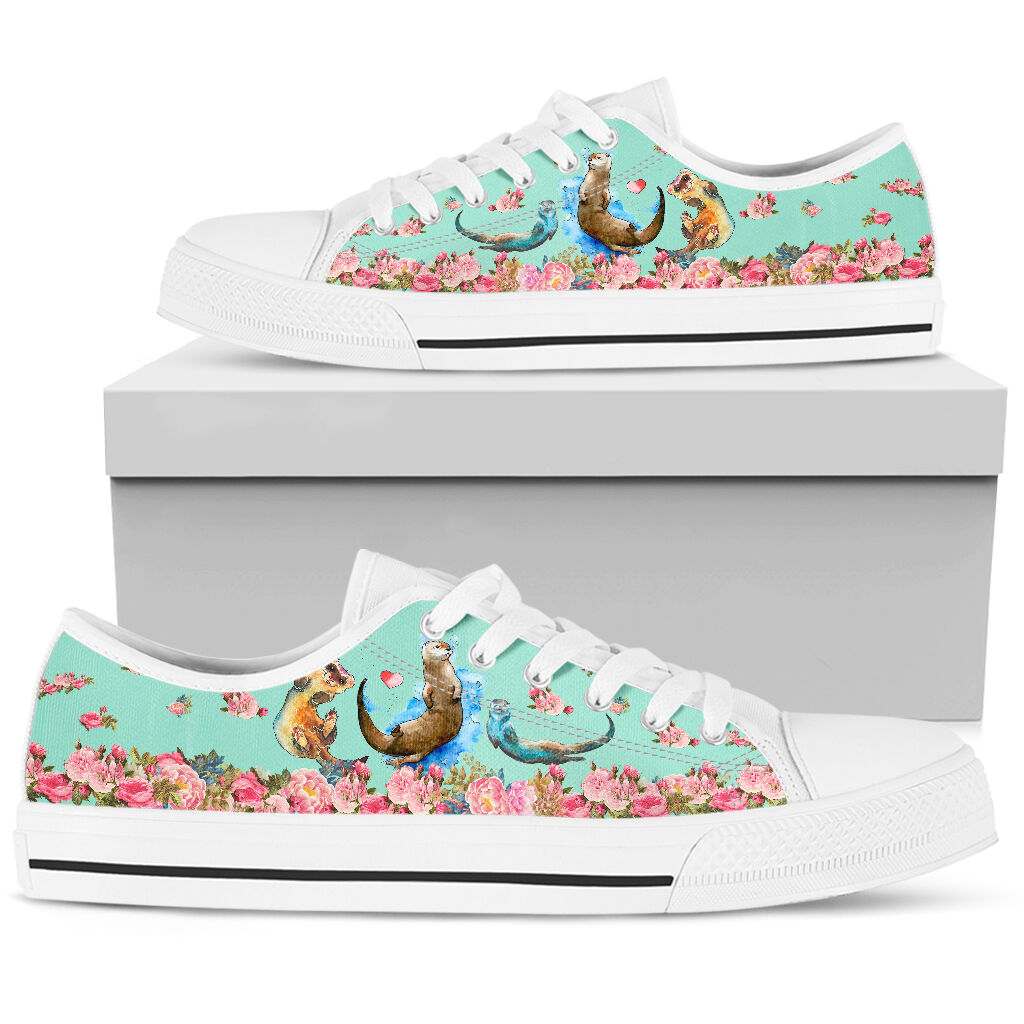 Ferret - Flowers - Low Top Shoe - Love Love Top Shoes