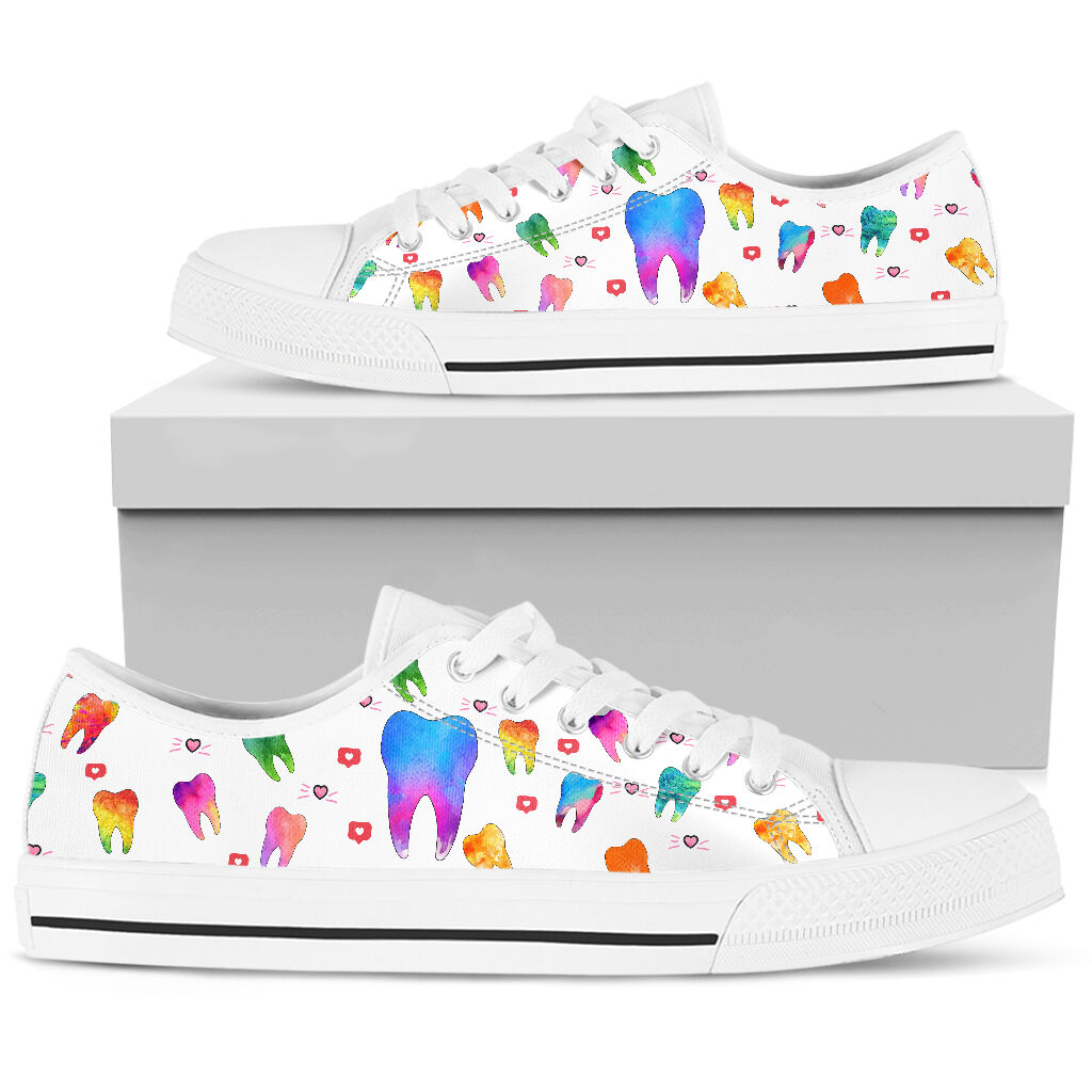 Dentist White - Low Top Shoe - Love Love Top Shoes
