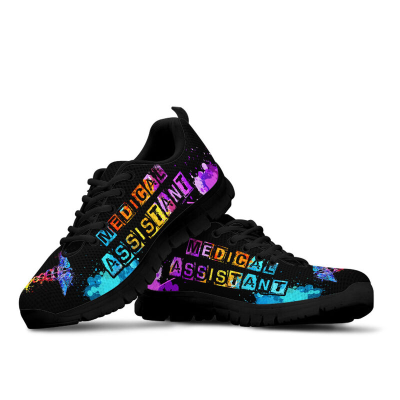 Medical Assistant- Art Heart Beat Sneakers, Running Shoes, Shoes For Women, Shoes For Men, C- Love Sneakers