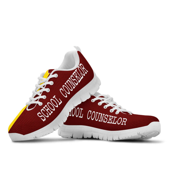 School Counselor Maroon Gold Kd Sneakers, Runni- Love Sneakers