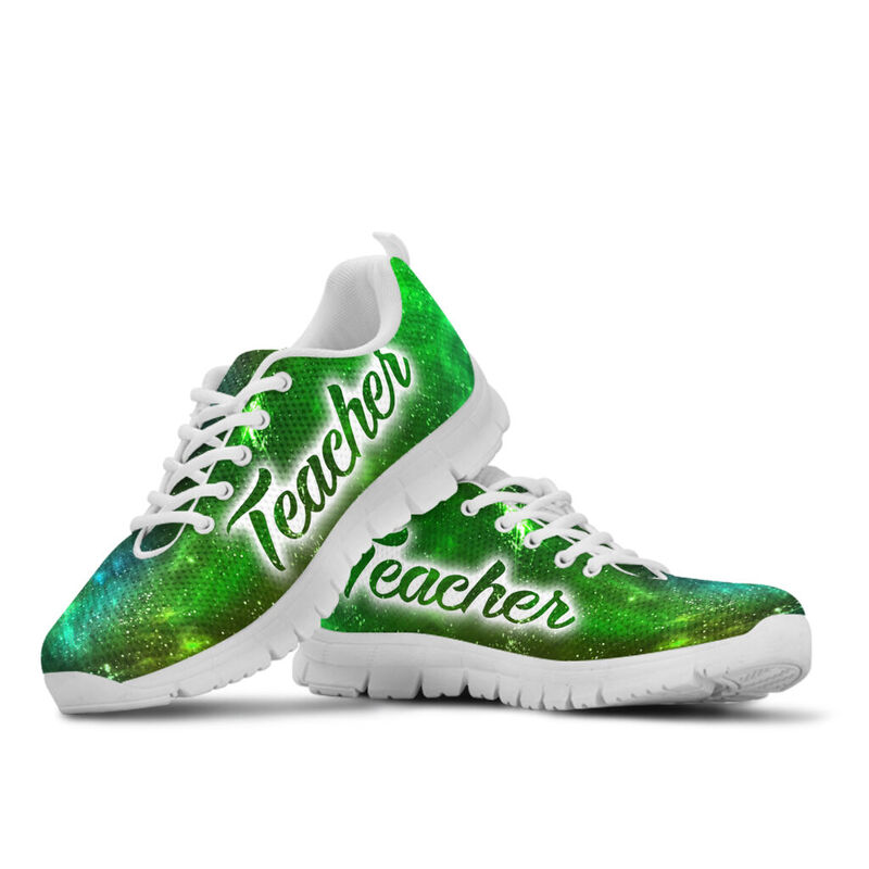 Teacher Galaxy2- Green Kd Sneakers, Running Shoes, Shoes For Women, Shoes For Men, Custom Sh- Love Sneakers