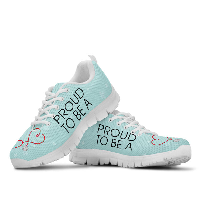 Nurse Proud Sneakers, Running Shoes, Shoes For Women, Shoes For Men, Custom Shoes, L- Love Sneakers