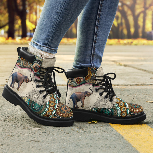 Elephant - Vintage Mandala Asboot - Love All Season Boots