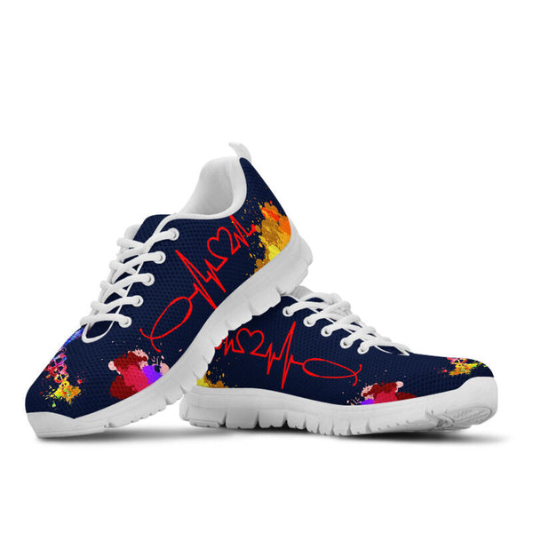 Nurse Hb Watercolors Practitioner Sneakers, Running Shoes, Shoes For Women, Shoes For Men, C- Love Sneakers