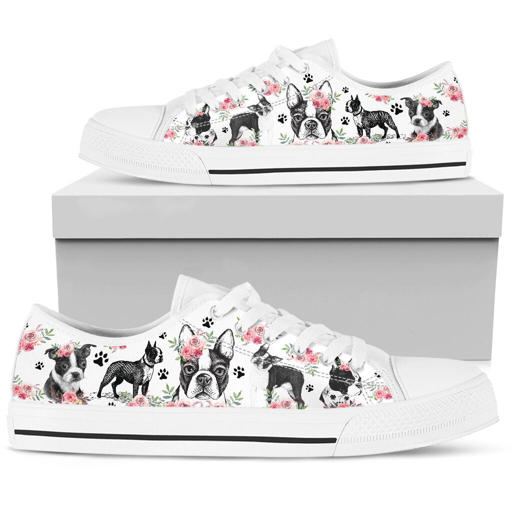 Low Top - Boston Terrier Shoe - Love Love Top Shoes