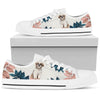 Shih Tzu Flower Pink - Low Top Shoe - Love Low Top Shoes