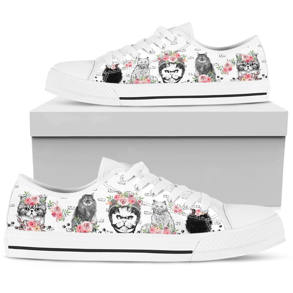 Low Top - Persian Cat Shoe - Love Love Top Shoes