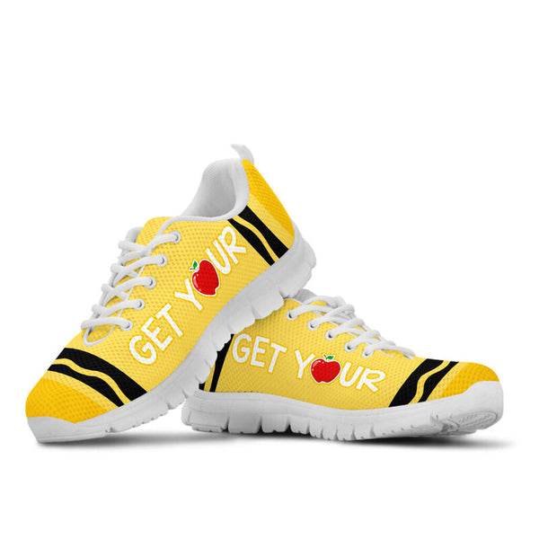 Get Your Crayon Yellow Kd Sneakers, Running Shoes, Shoes For Women, Shoes For Men, Custom Sh- Love Sneakers
