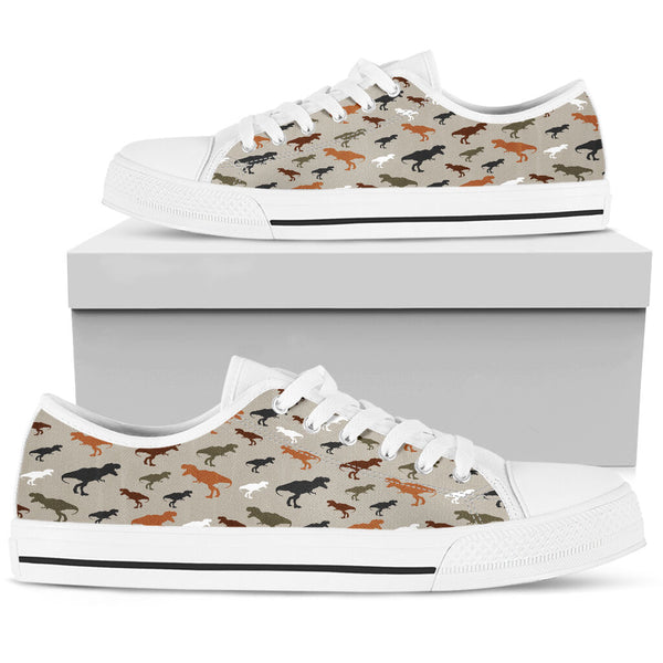 Dinosaurs Pattern Low Top Shoes