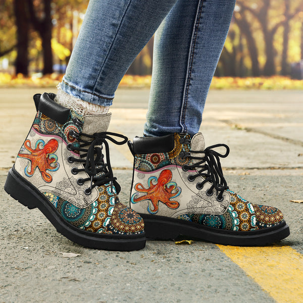 Octopus - Vintage Mandala Asboot - Love All Season Boots