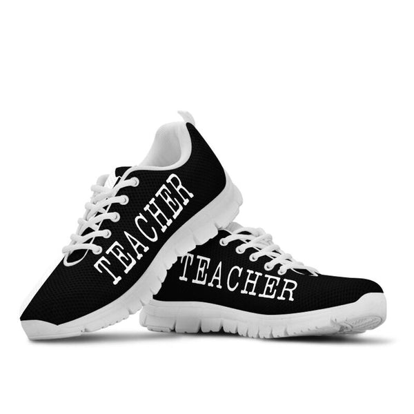 Teacher Strong Black White Sneakers, Running Shoes, Shoes For Women, Shoes For Men, Custom S- Love Sneakers