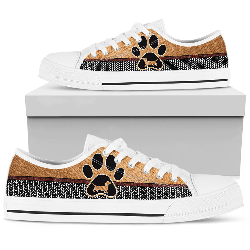 Dachshund Hair - Low Top Shoe - Love Love Top Shoes