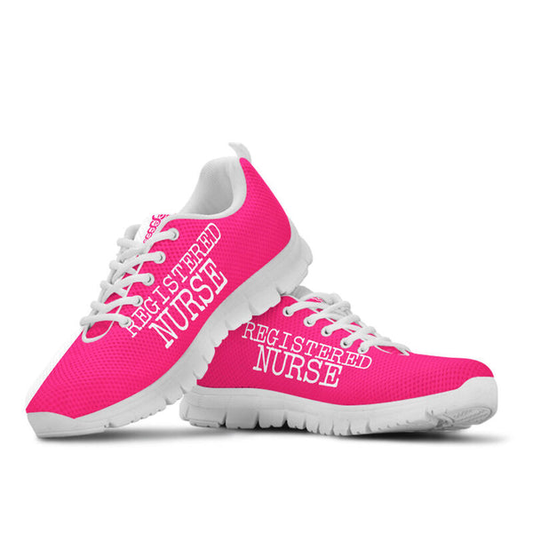 Nurse-strong Registered Pink White 2 Sneakers, Running Shoes, Shoes For Women, Shoes For Men- Love Sneakers