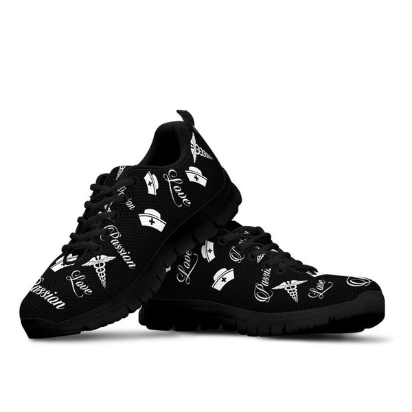 Nurse- Love Passion Sneakers, Running Shoes, Shoes For Women, Shoes For Men, Custom Shoes, L- Love Sneakers