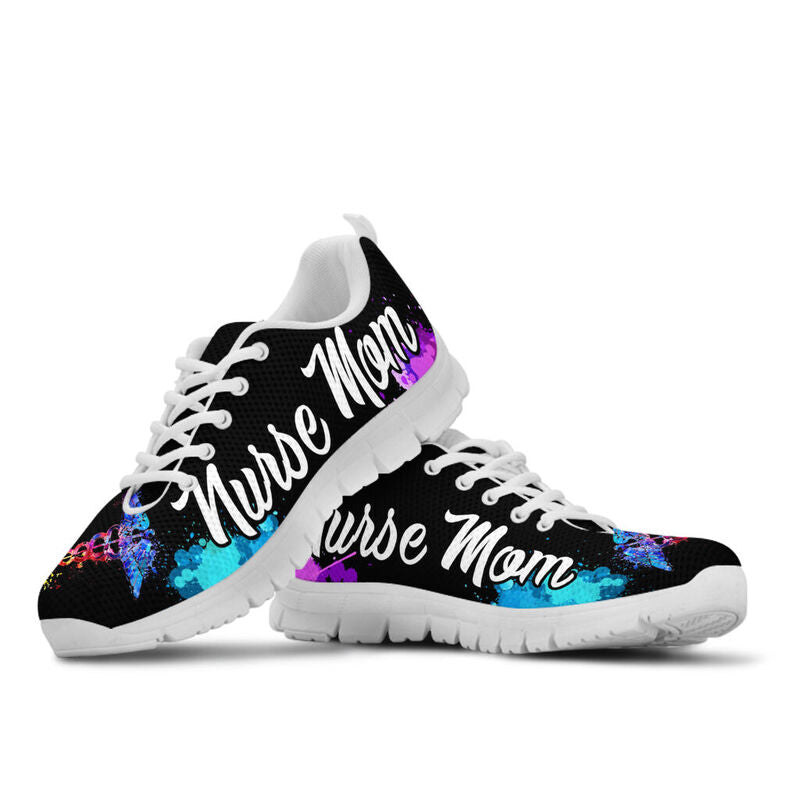 Nurse Hb Watercolors Mom Sneakers, Running Shoes, Shoes For Women, Shoes For Men, Custom Sh- Love Sneakers