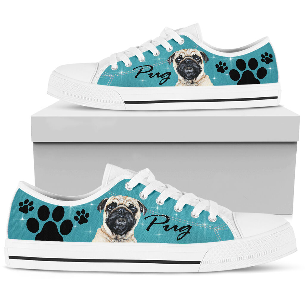Pug And Paw - Low Top Shoe - Love Love Top Shoes