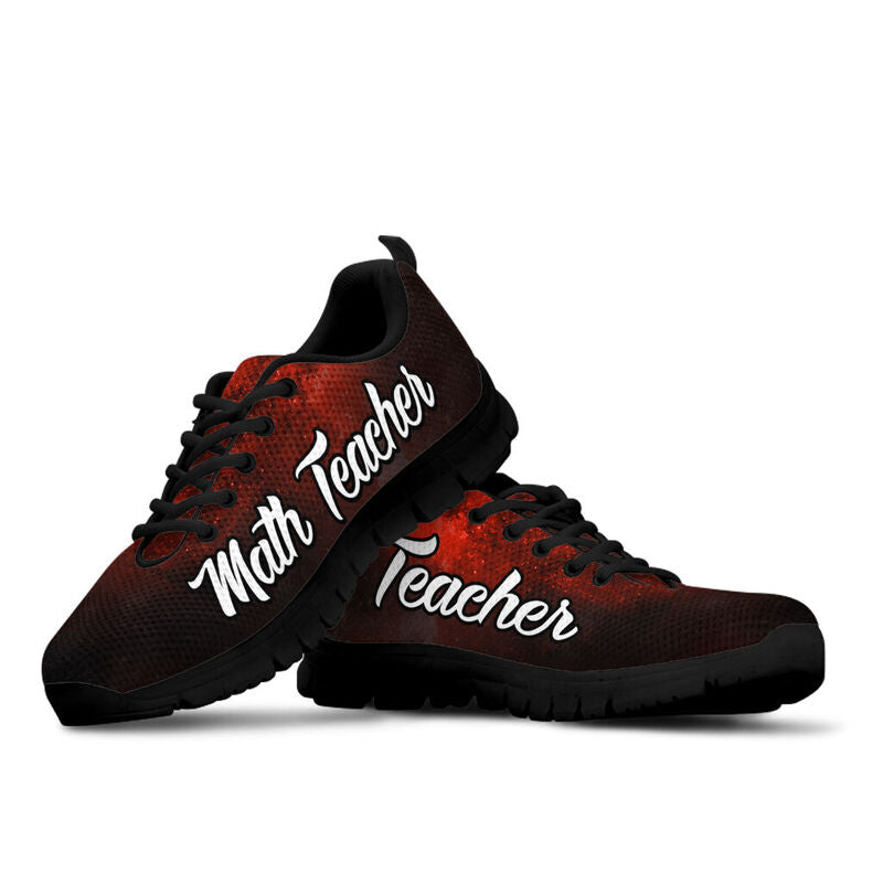 Teacher Galaxy Red Black Sneakers, Running Shoes, Shoes For Women, Shoes For Men, Custom Sh- Love Sneakers