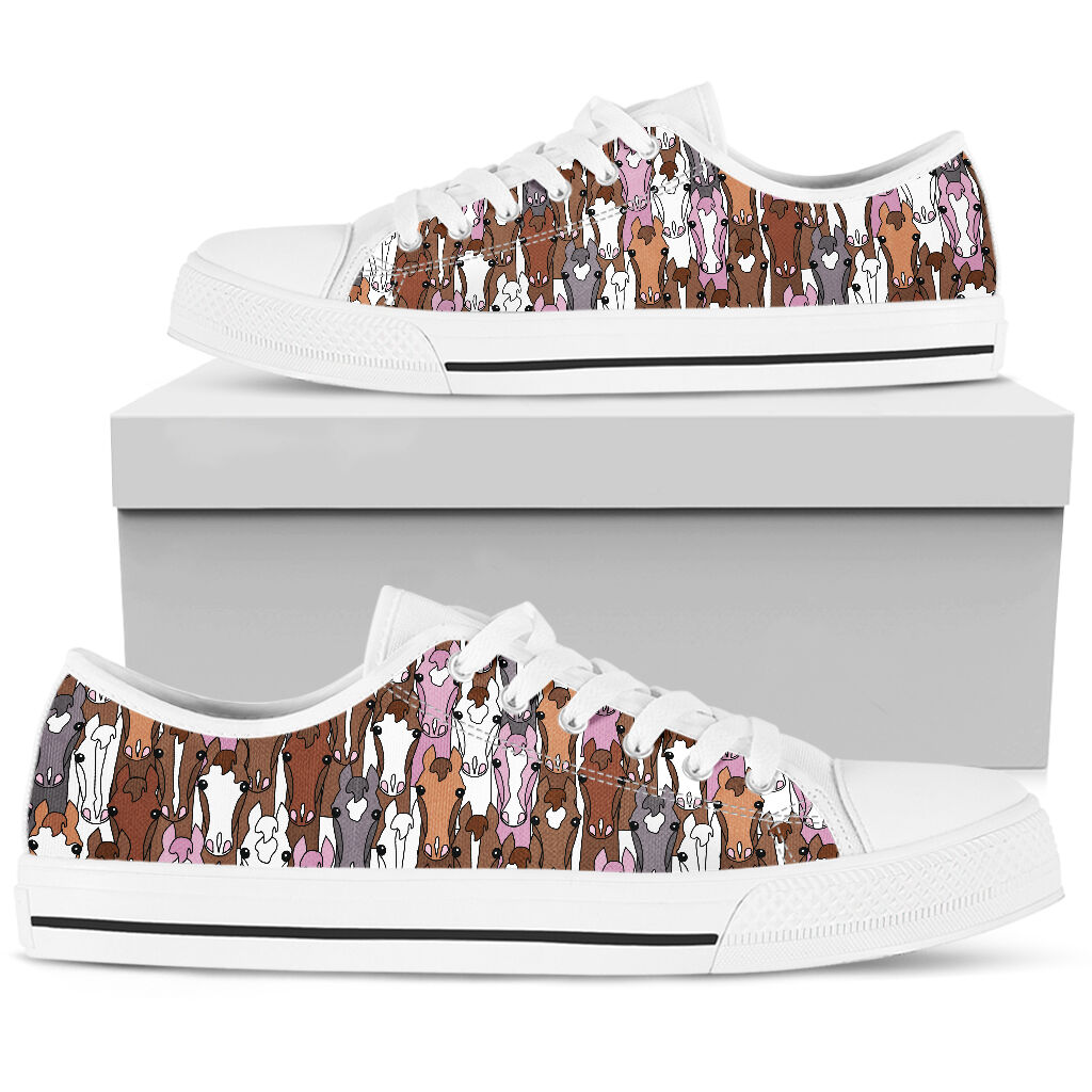 Horse Draw Colors Low Top -  Shoes