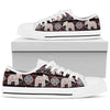 Elephant Vintage Graphic Low Top Shoes