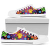 Dog Paw Flower Color - Low Top Shoe - Love Love Top Shoes