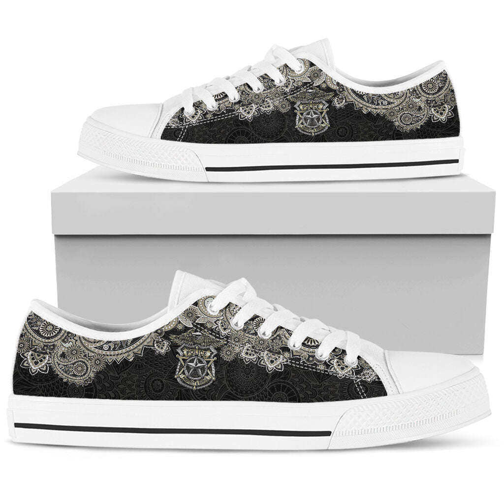 Police Lowtop Shoe - Love Love Top Shoes