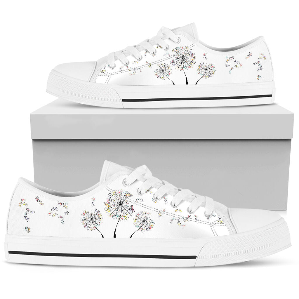 Cycling Dandelion - Low Top Shoe - Love Love Top Shoes