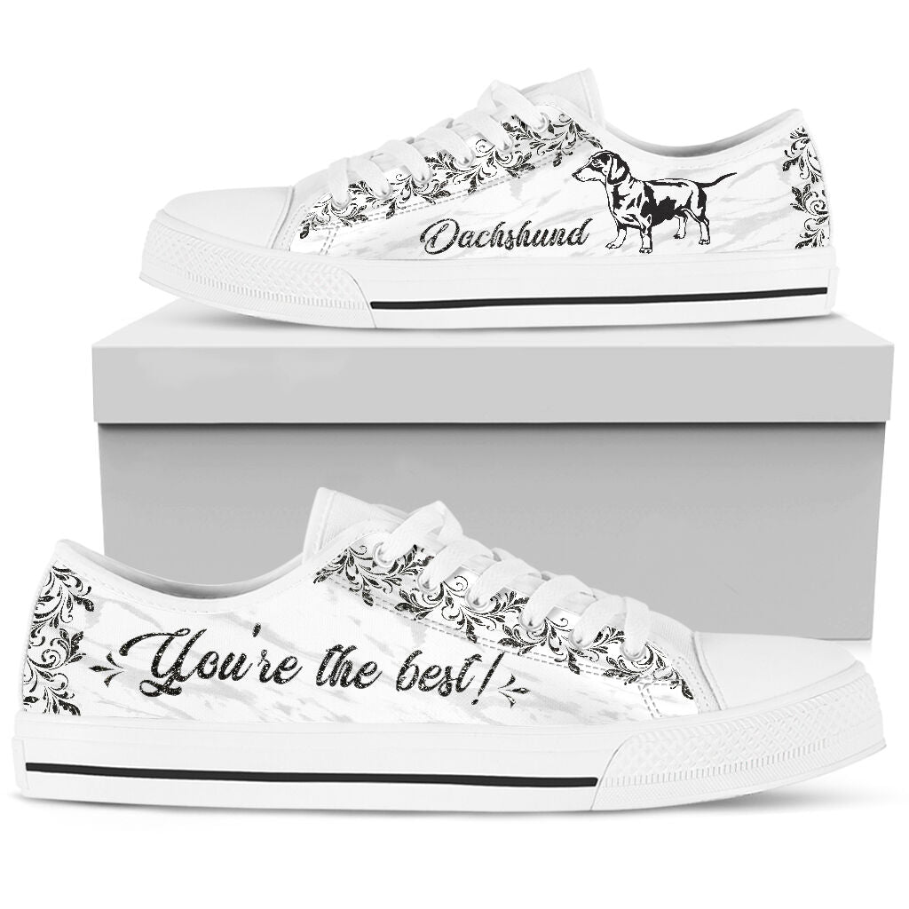 Dachshund Youre The Best - Low Top Shoe - Love Love Top Shoes
