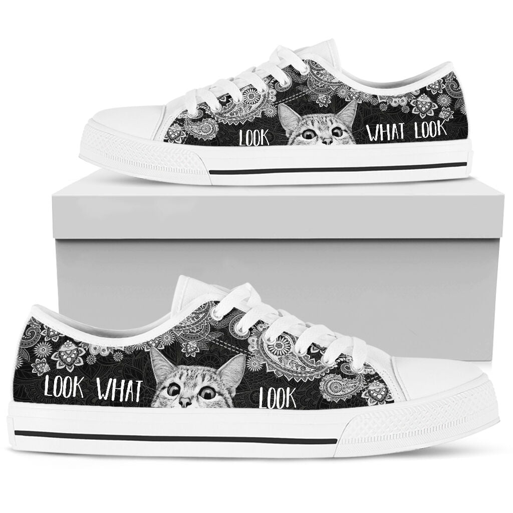 Look What Look - Cat Lowtop Shoe - Love Love Top Shoes