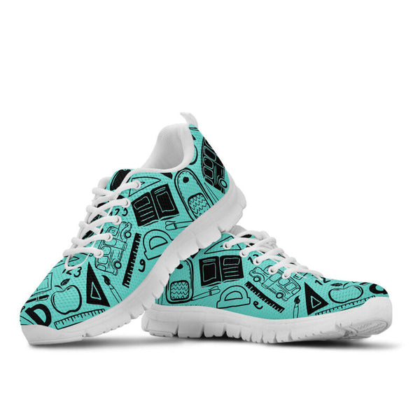 Teacher Drawing Sneakers, Running Shoes, Shoes For Women, Shoes For Men, Custom Shoes, L- Love Sneakers