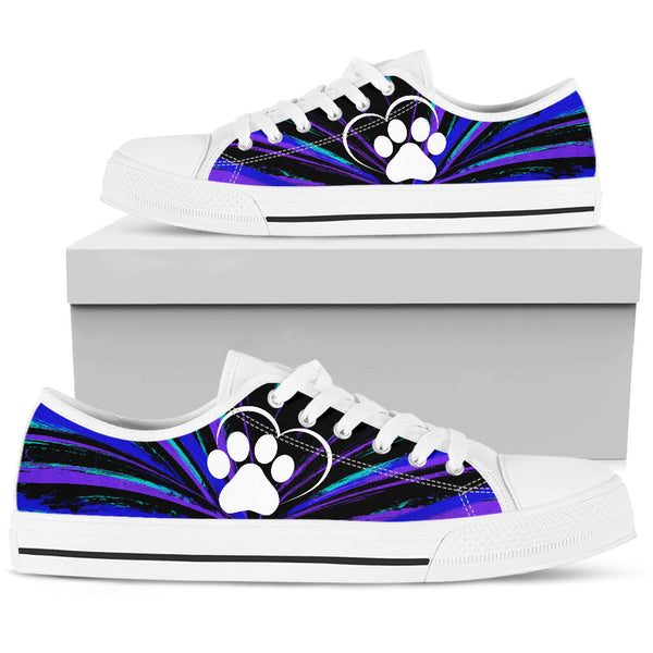 Dog Mom Purple Watercolor - Low Top Shoe - Love Love Top Shoes