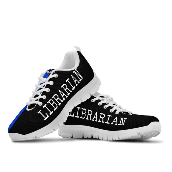 Librarian Strong Royal Blue Black Sneakers, Running Shoes, Shoes For Women, Shoes For Men, C- Love Sneakers