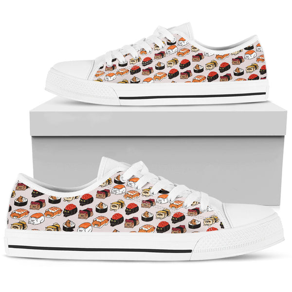 Cat Sushi Low Top Shoes