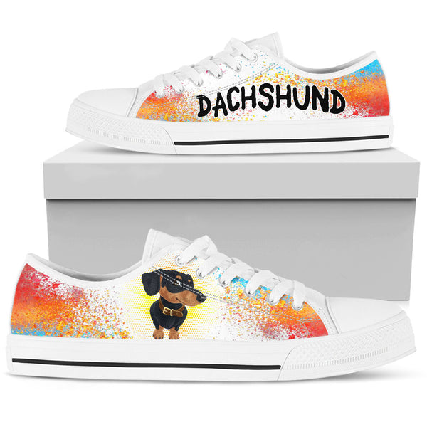 Dachshund Color Halftone - Low Top - Nnd Shoe - Love Love Top Shoes