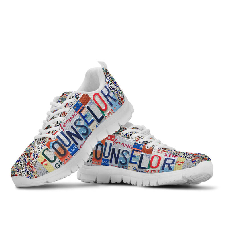 Counselor  License Plates Sneakers, Running - Love Sneakers