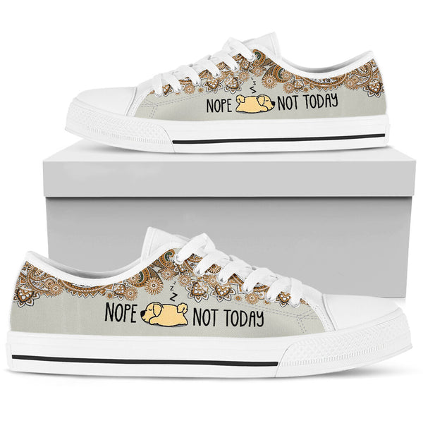 Golden Retriever - Nope Not Today -low Top Shoe - Love Love Top Shoes
