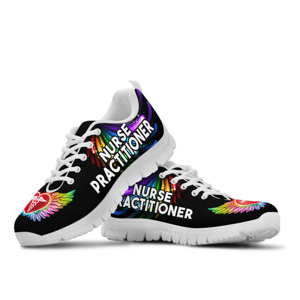 Nurse Practitioner Wings Shoes Sneakers, Running Shoes, Shoes For Women, Shoes For Men, Cust- Love Sneakers