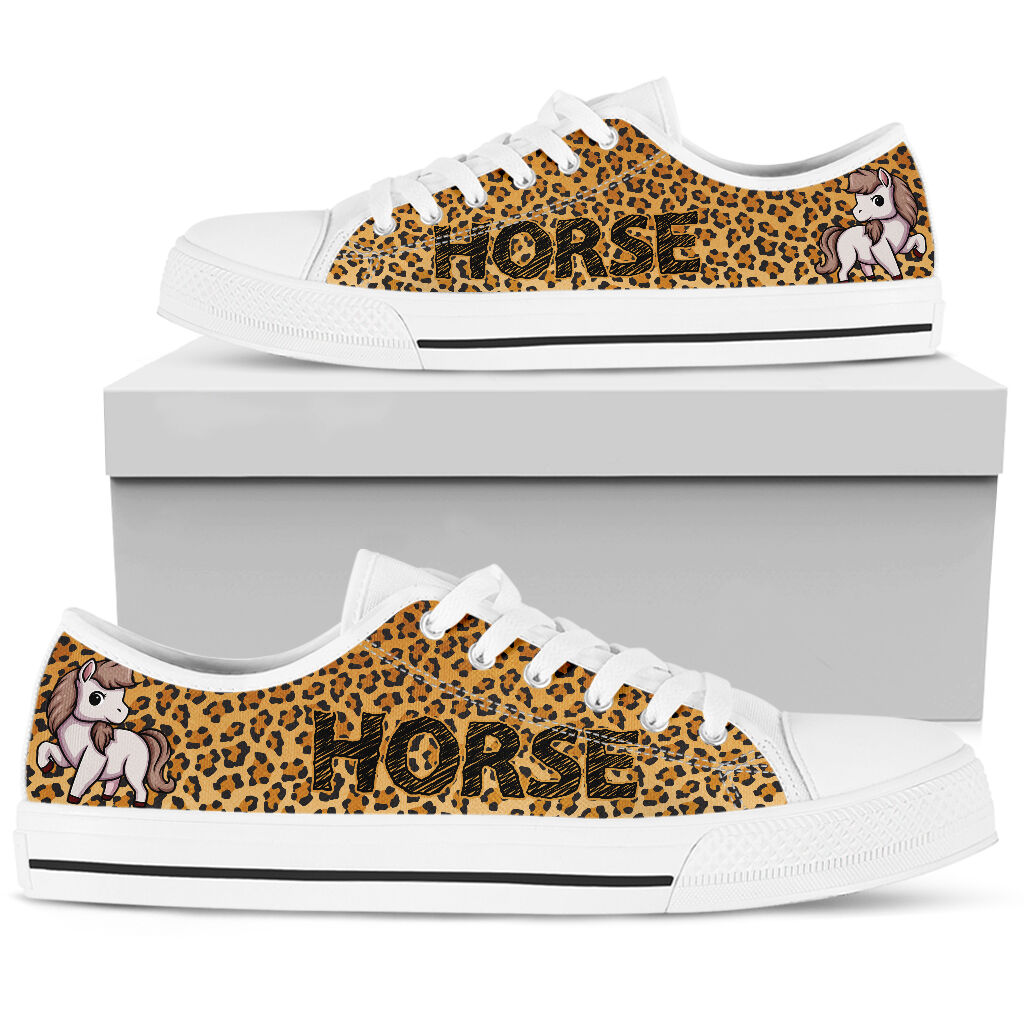 Horse Leopard Skin Low TopShoes