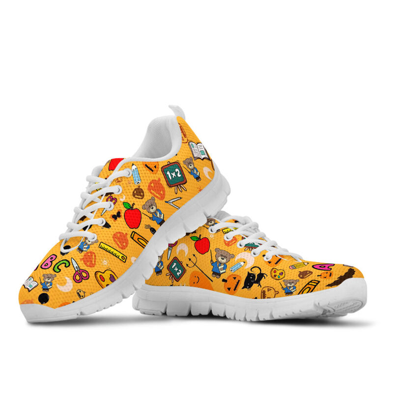 Teacher - Halloween Teddy Bear Kd Sneakers, Runni- Love Sneakers